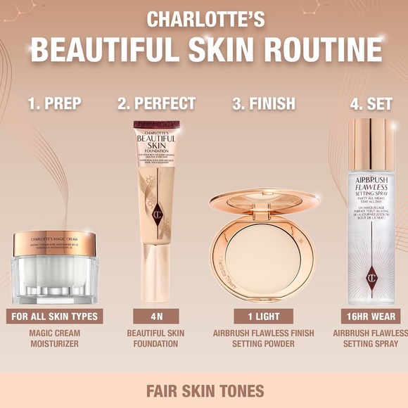 🌿 Charlotte Tilbury Beautiful Skin Liquid Foundation - Picture 3 of 8